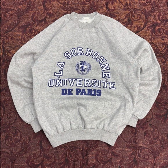 80s 90s La Sorbonne University Sweater - Picture 1 of 4